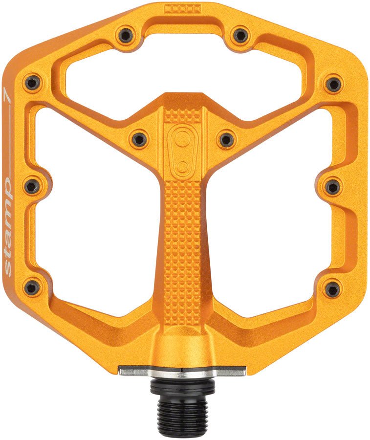 Crank Brothers Stamp 7 Pedals - Platform Aluminum 9/16" Orange Small - The Lost Co. - Crank Brothers - PD8679 - 641300162809 - -