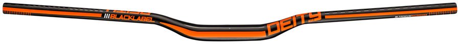 DEITY BLKlabel 800 Handlebar 25mm Rise 800mm Width 31.8 Clamp BLK w/ Orange - The Lost Co. - Deity - HB6424 - 817180021028 - -
