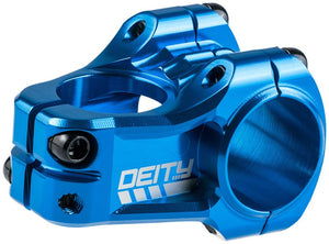 DEITY Copperhead Stem - 35mm 31.8 Clamp +/-0 1 1/8" Aluminum Blue - The Lost Co. - Deity - SM9403 - 817180021547 - -