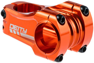 DEITY Copperhead Stem - 50mm 31.8 Clamp +/-0 1 1/8" Aluminum Orange - The Lost Co. - Deity - SM9410 - 817180021622 - -