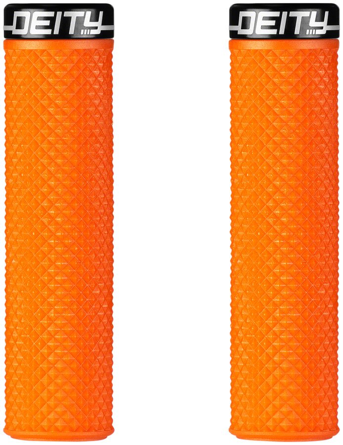 DEITY Supracush Grips - Orange Lock-On - The Lost Co. - Deity - HT7925 - 817180024357 - -