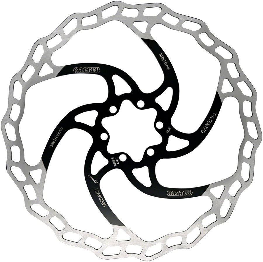 Galfer MTB/E-Bike Disc Brake Rotor - 203mm 6-Bolt 2.0mm - The Lost Co. - Galfer - B-GL3307 - 8400170096117 - -