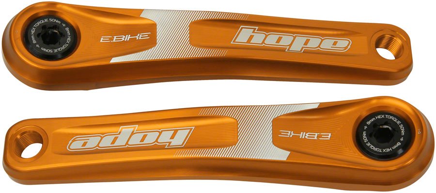 Hope Ebike Crank Arm Set - 155mm ISIS Standard Offset Orange - The Lost Co. - Hope - CK2353 - 5056033481007 - -