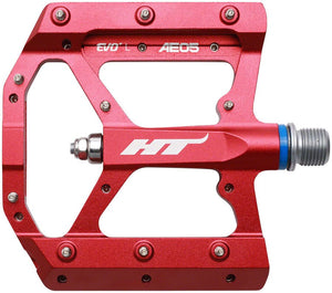 HT Components AE05(EVO+) Pedals - Platform Aluminum 9/16" Red - The Lost Co. - HT Components - PD1440 - 4711126201498 - -