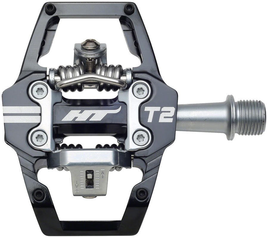 HT Components T2 Pedals - Dual Sided Clipless Platform Aluminum 9/16