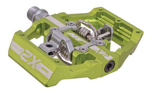 HT Pedals X2 Clipless Platform Pedals CrMo - Apple Green - The Lost Co. - HT Components - B-HX2516 - 4711126204109 - -