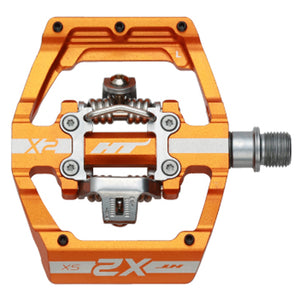 HT Pedals X2-SX Clipless Platform Pedals CrMo - Orange - The Lost Co. - HT Components - B-HX2525 - 4711126206448 - -