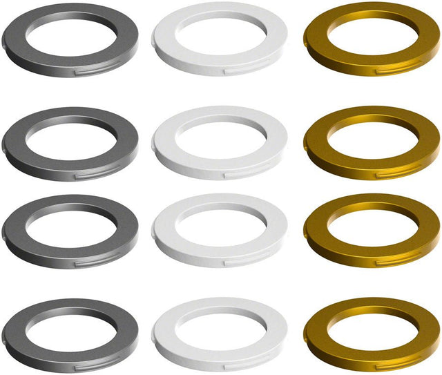 Magura 4-Piston Caliper Colored Cover Kit for one Caliper White Gold Silver - The Lost Co. - Magura - BR6478 - 4055184022573 - -