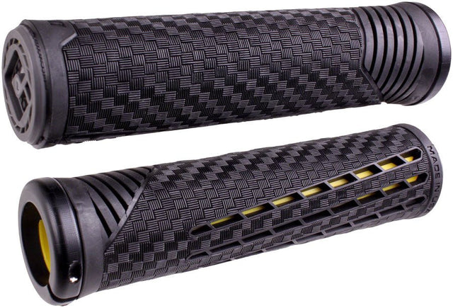 ODI CF Grips - Lock-On Black/Yellow - The Lost Co. - ODI - HT9424 - 711484194245 - -