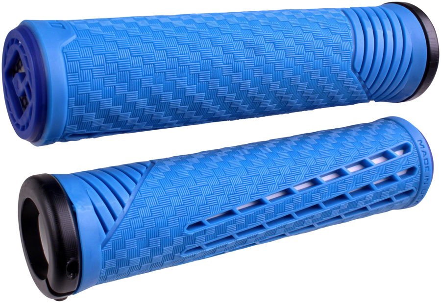 ODI CF Grips - Lock-On Blue/White - The Lost Co. - ODI - HT9421 - 711484194276 - -