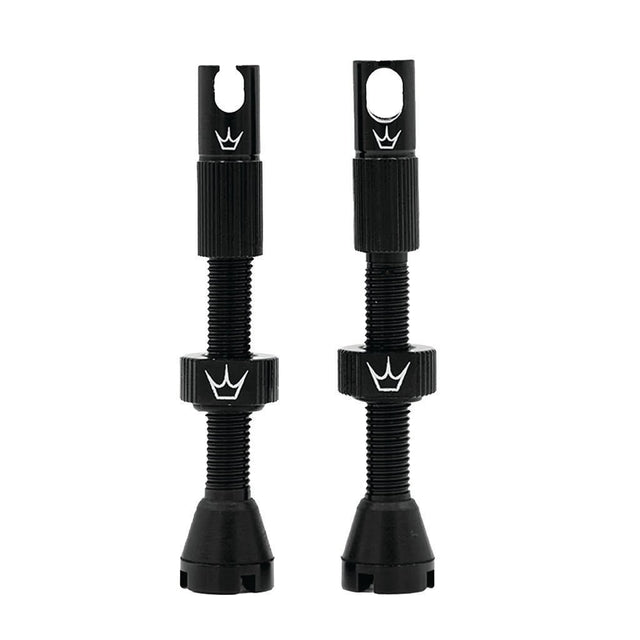 Peatys Alloy Presta Valve Stem Pair - 60mm - Black - The Lost Co. - Peaty's - B-YE2600 - 5060541582446 - -