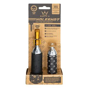 Peatys Holeshot MTB Tire Inflator Kit w/ CO2 Cartridges - Bourbon - The Lost Co. - Peaty's - B-YE5001 - 5060541583689 - -