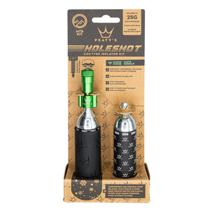 Peatys Holeshot MTB Tire Inflator Kit w/ CO2 Cartridges - Emerald - The Lost Co. - Peaty's - B-YE5002 - 5060541583696 - -