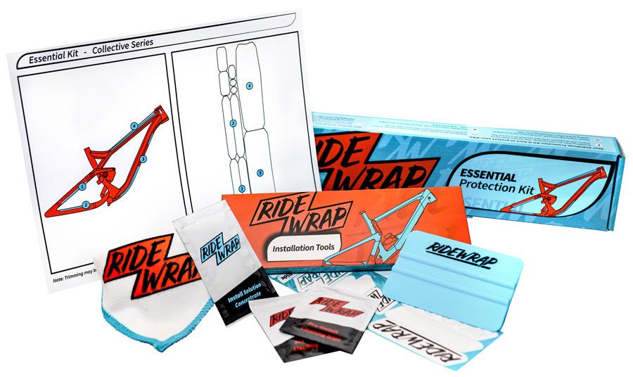 RideWrap Essential MTB Frame Protection Kit - Gloss - The Lost Co. - RideWrap - CH0012 - 6281766529019 - -