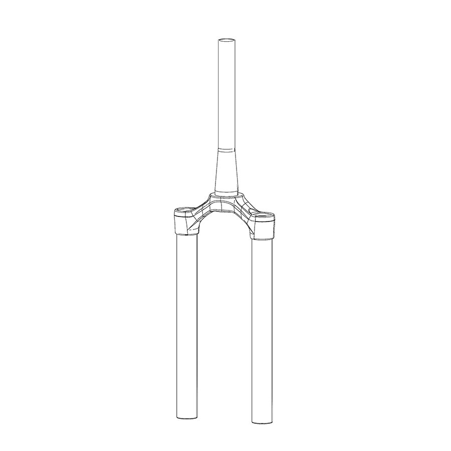 RockShox Fork CSU Assembly - Fits ZEB (A1+) - Debonair - 27.5/29