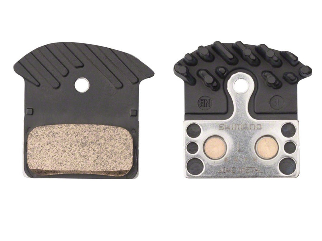 Shimano J04C Disc Brake Pads (Metallic w/ Fins) - The Lost Co. - Shimano - Y8LW98030 - 689228919600 - Default Title -