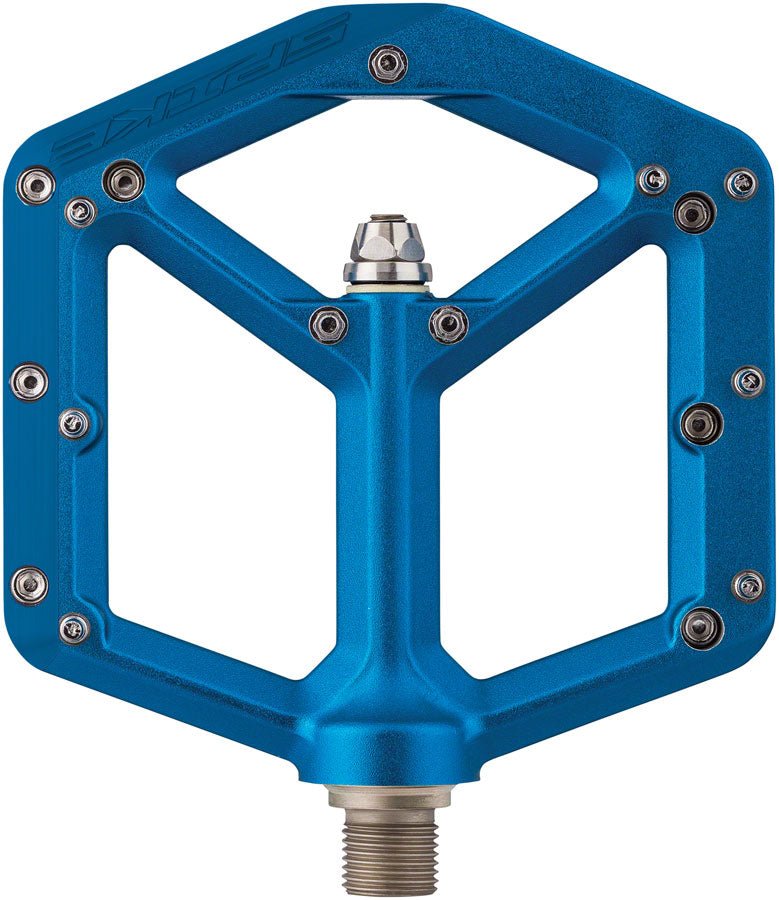Spank Spike Pedals - Platform Aluminum 9/16" Blue - The Lost Co. - Spank - B-SP6242 - 4710155965692 - -