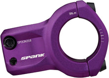 Load image into Gallery viewer, Spank SPOON 318 Stem - 33mm Length - 31.8mm Clamp - Purple - The Lost Co. - Spank - SM0172 - 4710155968020 - -