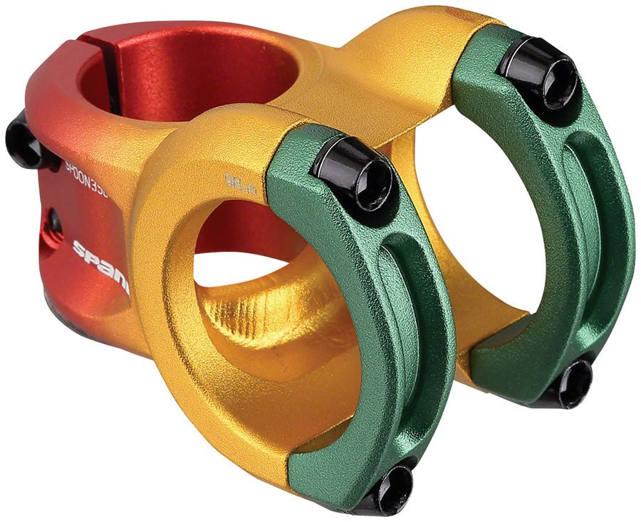 Spank Spoon 350 Stem - 45mm Length - 35mm Clamp - Rasta - The Lost Co. - Spank - B-SP3635 - 4710155968747 - -
