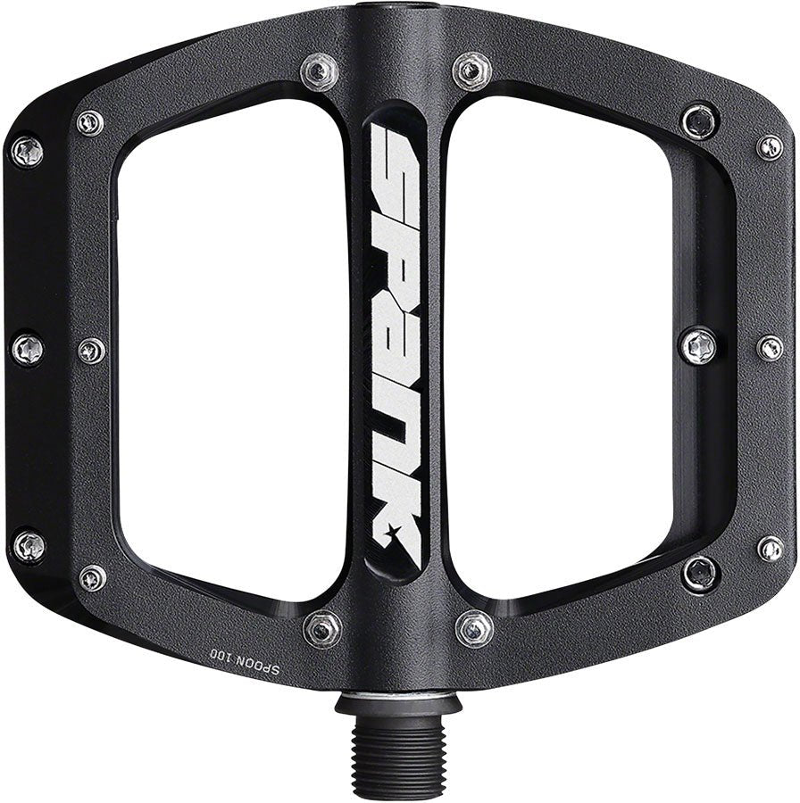 Spank Spoon 90 Pedals - Platform Aluminum 9/16" 90mm Wide Black - The Lost Co. - Spank - PD0157 - 4710155967146 - -