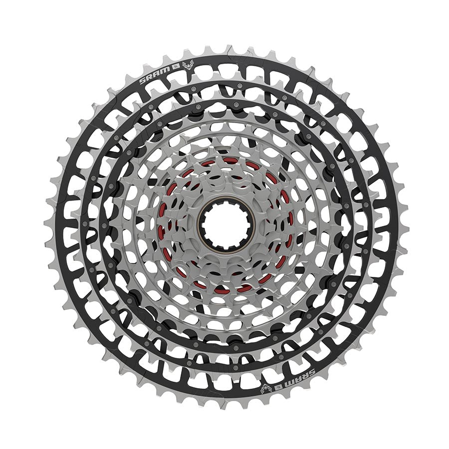 SRAM XX SL Eagle T-Type XS-1299 Cassette - 12-Speed - 10-52t - XD - Silver/Black - The Lost Co. - SRAM - J180260 - 710845891434 - -
