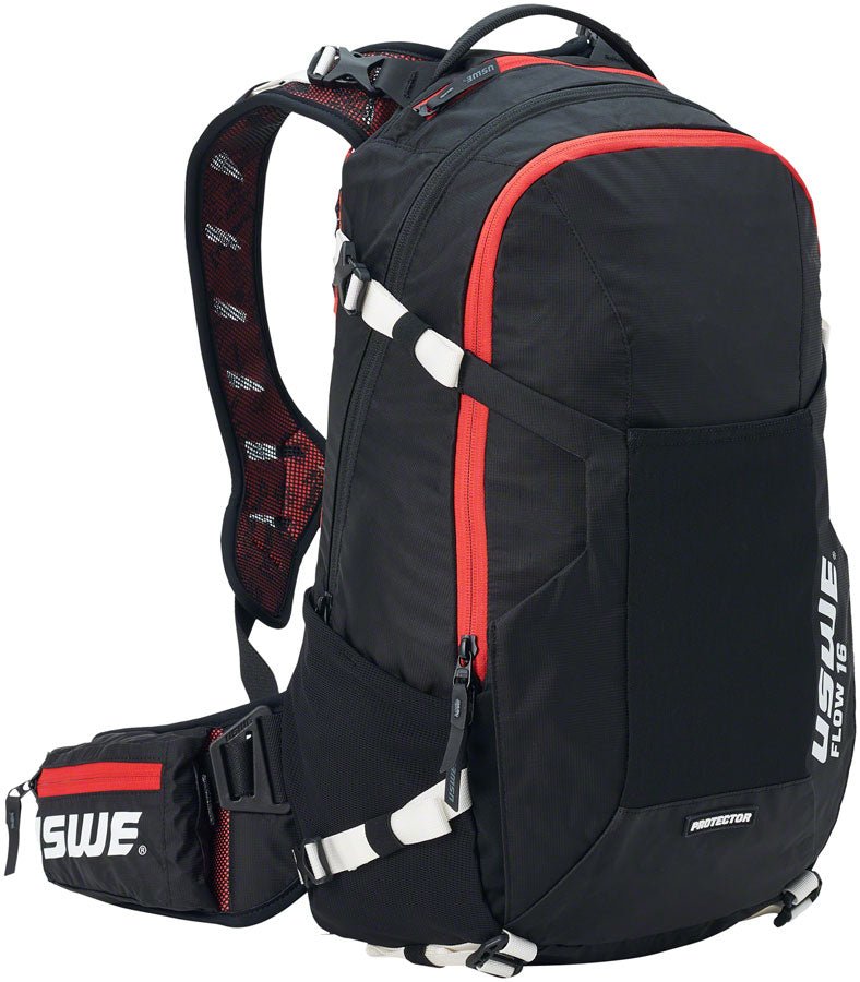 USWE Flow 16 Hydration Pack - Black/Red - The Lost Co. - USWE - BG0824 - 7350069253415 - -