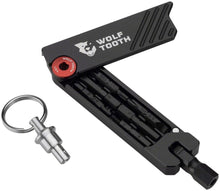 Load image into Gallery viewer, Wolf Tooth 6-Bit Hex Wrench Multi-Tool with Keyring - Red - The Lost Co. - Wolf Tooth - TL0139 - 810006805796 - -