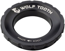 Load image into Gallery viewer, Wolf Tooth CenterLock Rotor Lockring - External Splined Black - The Lost Co. - Wolf Tooth - B-WQ4100 - 810006805598 - -