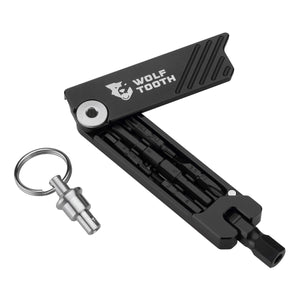 Wolf Tooth Components 6-Bit Hex Wrench Multi-Tool w/ Key Ring Silver - The Lost Co. - Wolf Tooth - B-WQ9607 - 810006805857 - -