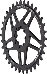 Wolf Tooth Components Chainring - Drop-Stop B - 0mm Offset - SRAM 8-Bolt Direct Mount - 34t - Oval - Black - The Lost Co. - Wolf Tooth Components - CH0116 - 810006808988 - -