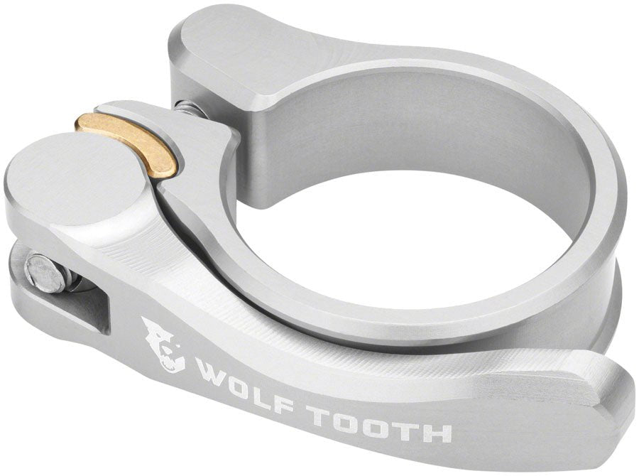 Wolf Tooth Components Quick Release Seatpost Clamp - 34.9mm Silver - The Lost Co. - Wolf Tooth - ST1384 - 810006804072 - -
