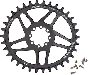 Wolf Tooth Elliptical Chainring - Drop Stop B - 34t - For SRAM 8-Bolt Cranksets - 3mm Offset - The Lost Co. - Wolf Tooth Components - B-WQ1389 - 810006808612 - -