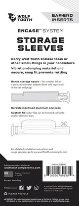 Wolf Tooth EnCase System Storage Sleeves - The Lost Co. - Wolf Tooth - TL0332 - 810006801804 - -