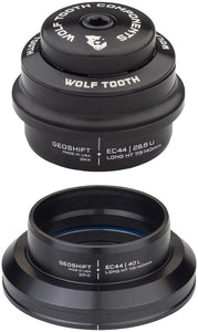 Wolf Tooth GeoShift Performance Angle Headset - 1 Deg Long EC44/EC44 Black - The Lost Co. - Wolf Tooth Components - HD0003 - 810006805253 - -