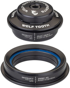 Wolf Tooth GeoShift Performance Angle Headset - 1 Deg Short ZS44/ZS56 Black - The Lost Co. - Wolf Tooth Components - HD0121 - 810006804638 - -