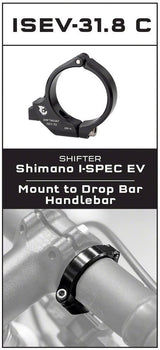 Wolf Tooth ShiftMount Drop Bar Clamp - I-Spec EV Shifter to 31.8mm Handlebar Clamp - The Lost Co. - Wolf Tooth Components - ST1394 - 810006805406 - -
