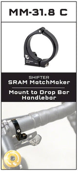 Wolf Tooth ShiftMount Drop Bar Clamp - MatchMaker Shifter to 31.8mm Handlebar Clamp - The Lost Co. - Wolf Tooth Components - ST1395 - 810006805413 - -